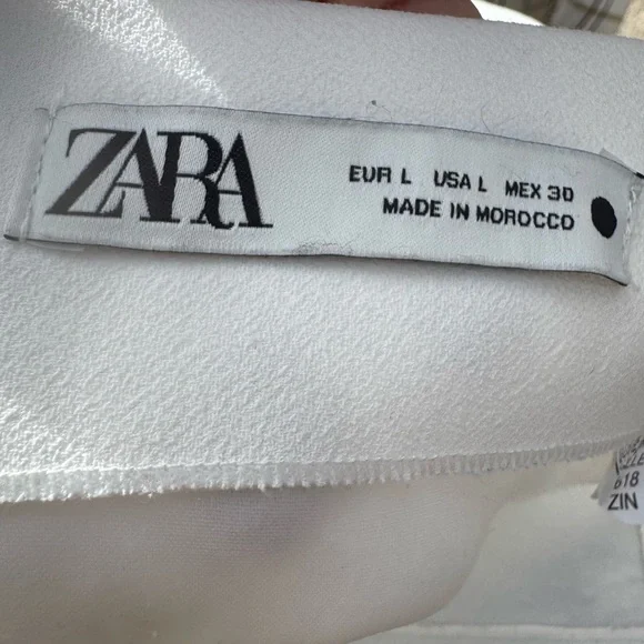 Zara white mini skirt / L / Excellent condition - Picture 10 of 11